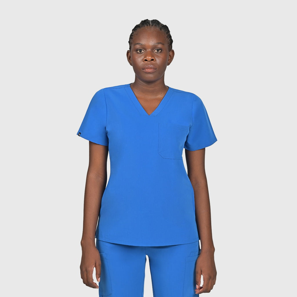 Seam Two-Pocket Scrub Top