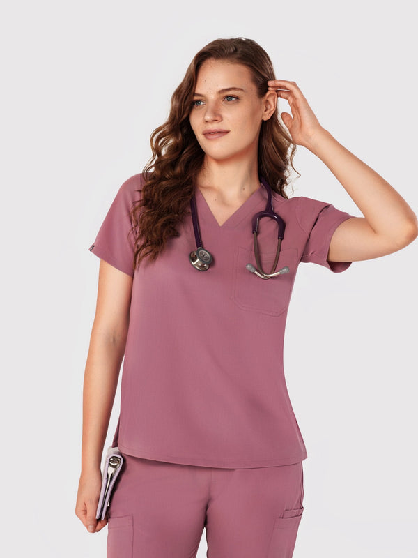 Seam Two-Pocket Scrub Top