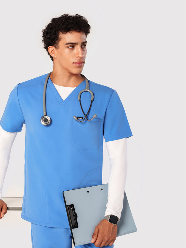 Trio Three-Pocket Scrub Top