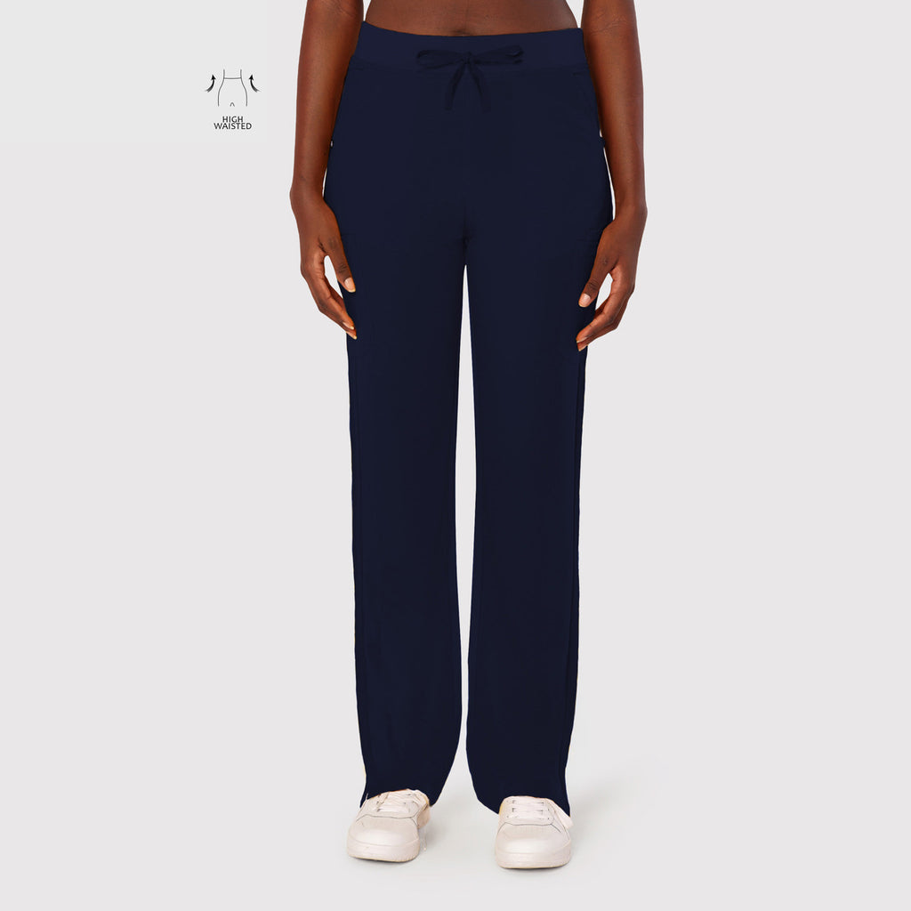 High Waisted Rise Ten-Pocket Cargo Scrub Pant