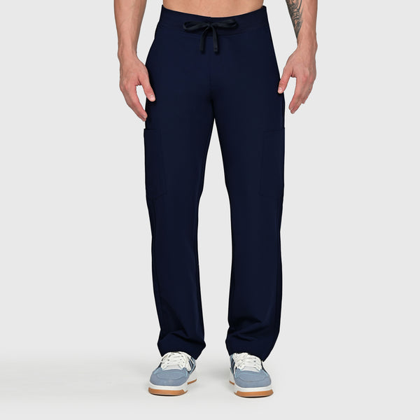 Grid Eight-Pocket Cargo Scrub Pant
