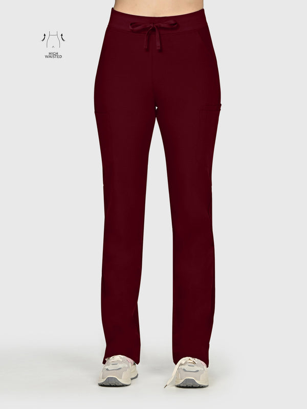 High Waisted Rise Ten-Pocket Cargo Scrub Pant