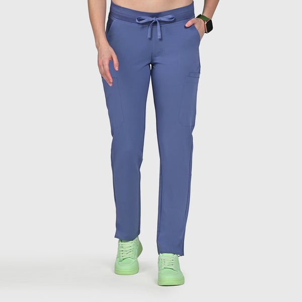 Sleek Eight-Pocket Slim Scrub Pant