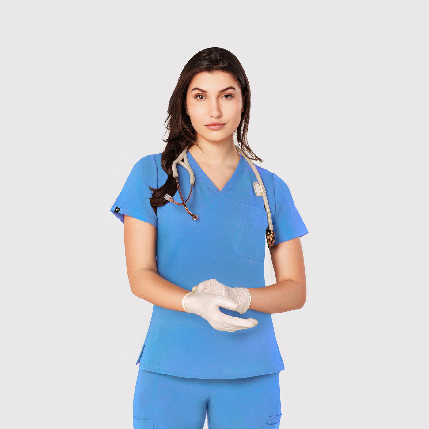 Seam Two-Pocket Scrub Top