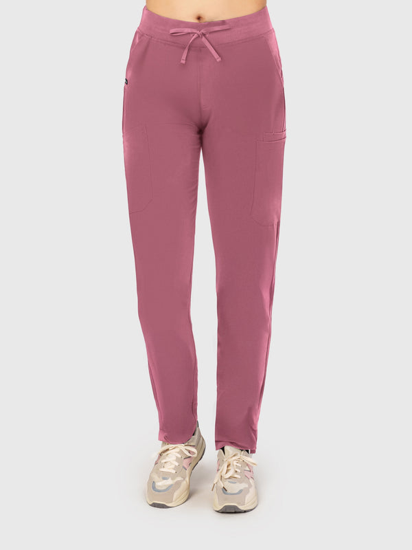 Sleek Eight-Pocket Slim Scrub Pant