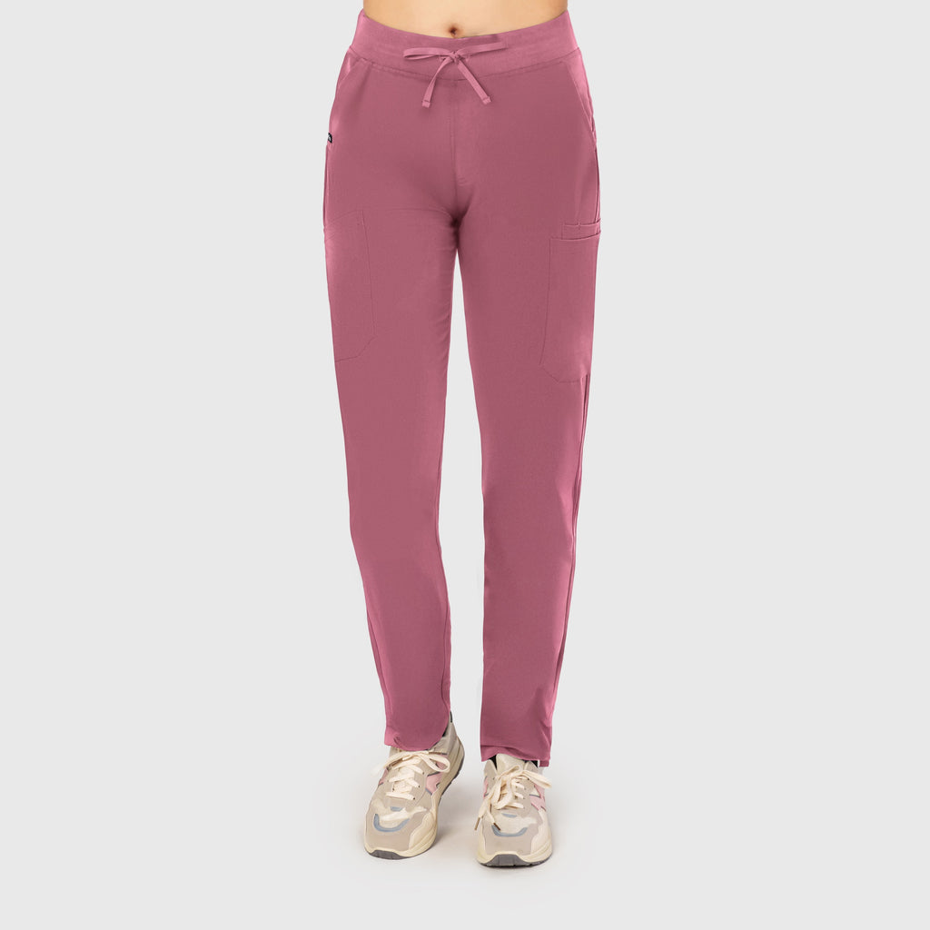 Sleek Eight-Pocket Slim Scrub Pant