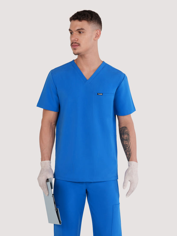 Trio Three-Pocket Scrub Top
