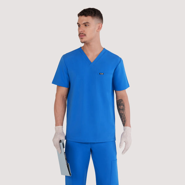 Trio Three-Pocket Scrub Top