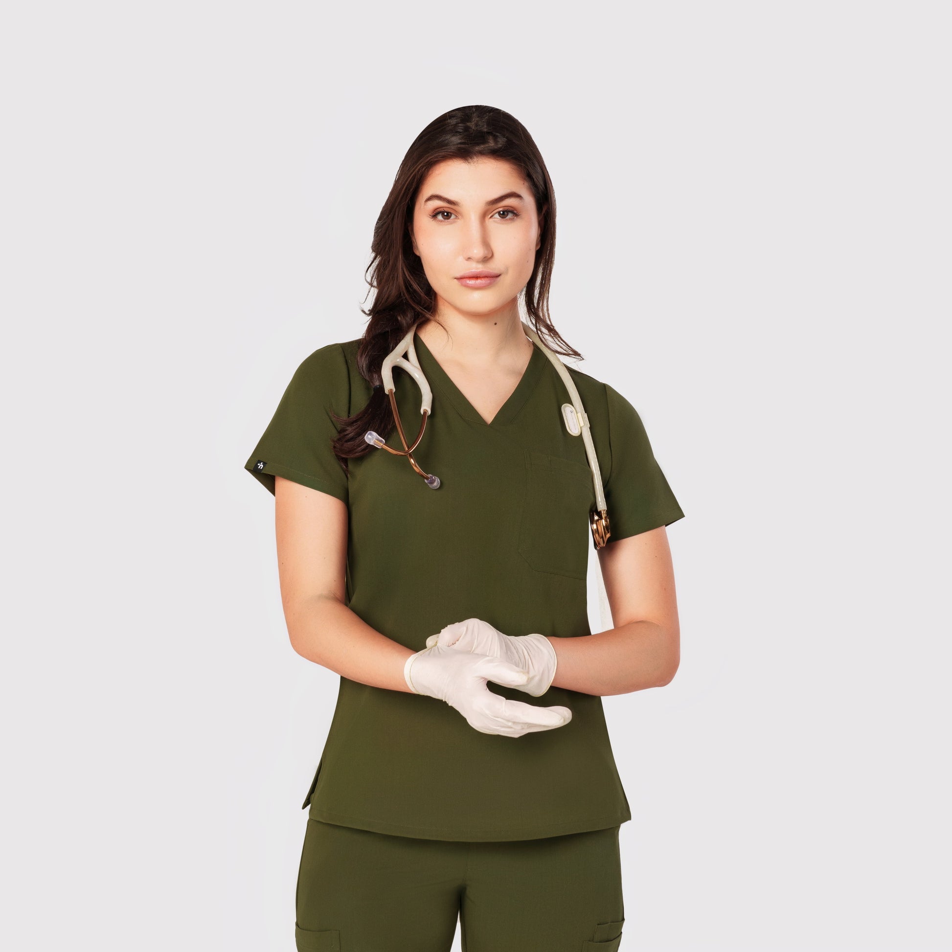 Seam Two-Pocket Scrub Top