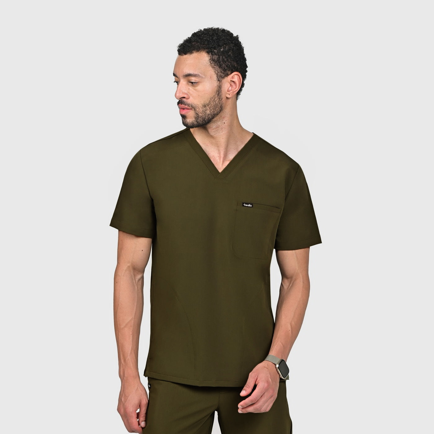 Trio Three-Pocket Scrub Top