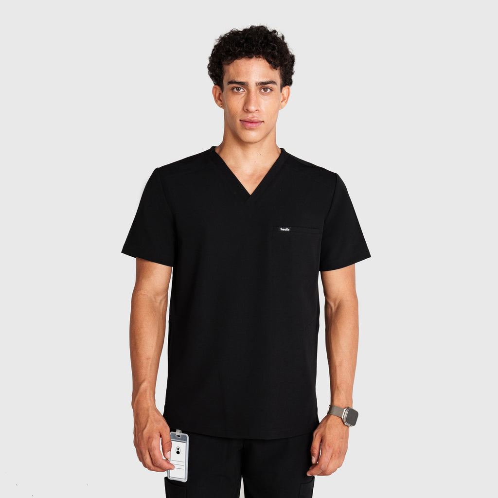 Trio Three-Pocket Scrub Top