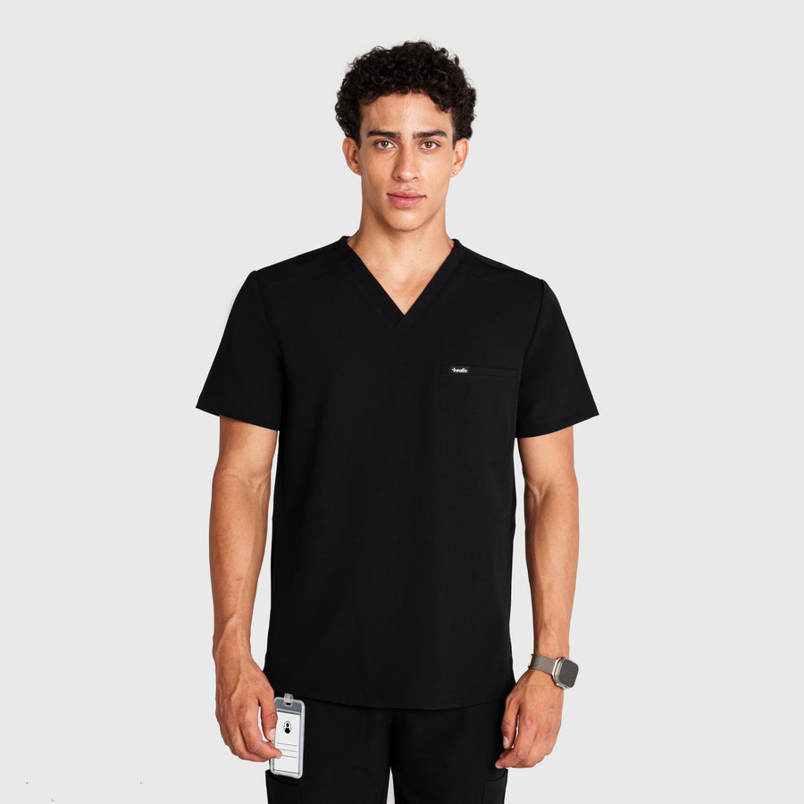 Trio Three-Pocket Scrub Top