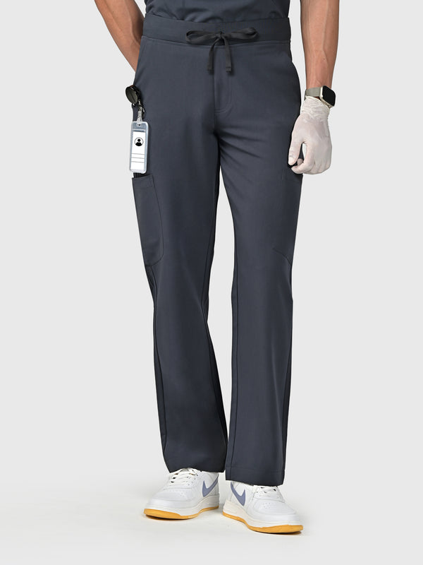 Grid Eight-Pocket Cargo Scrub Pant