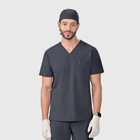 Trio Three-Pocket Scrub Top