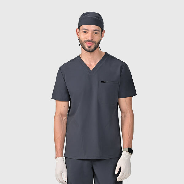 Trio Three-Pocket Scrub Top