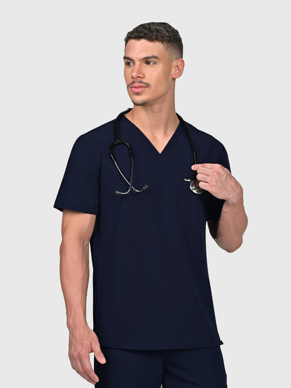 Trio Three-Pocket Scrub Top