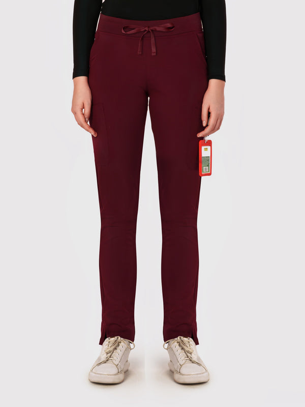 Sleek Eight-Pocket Slim Scrub Pant