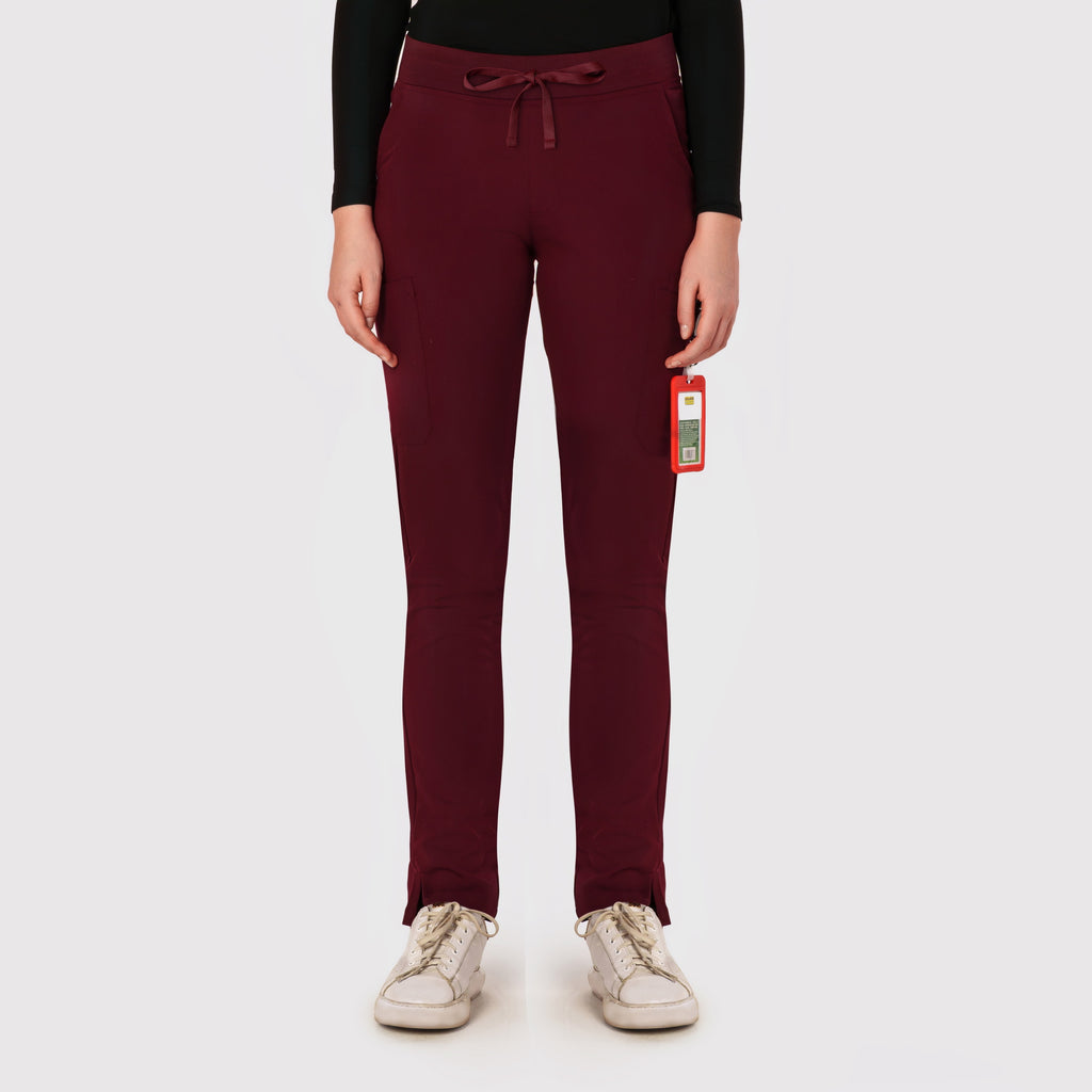 Sleek Eight-Pocket Slim Scrub Pant