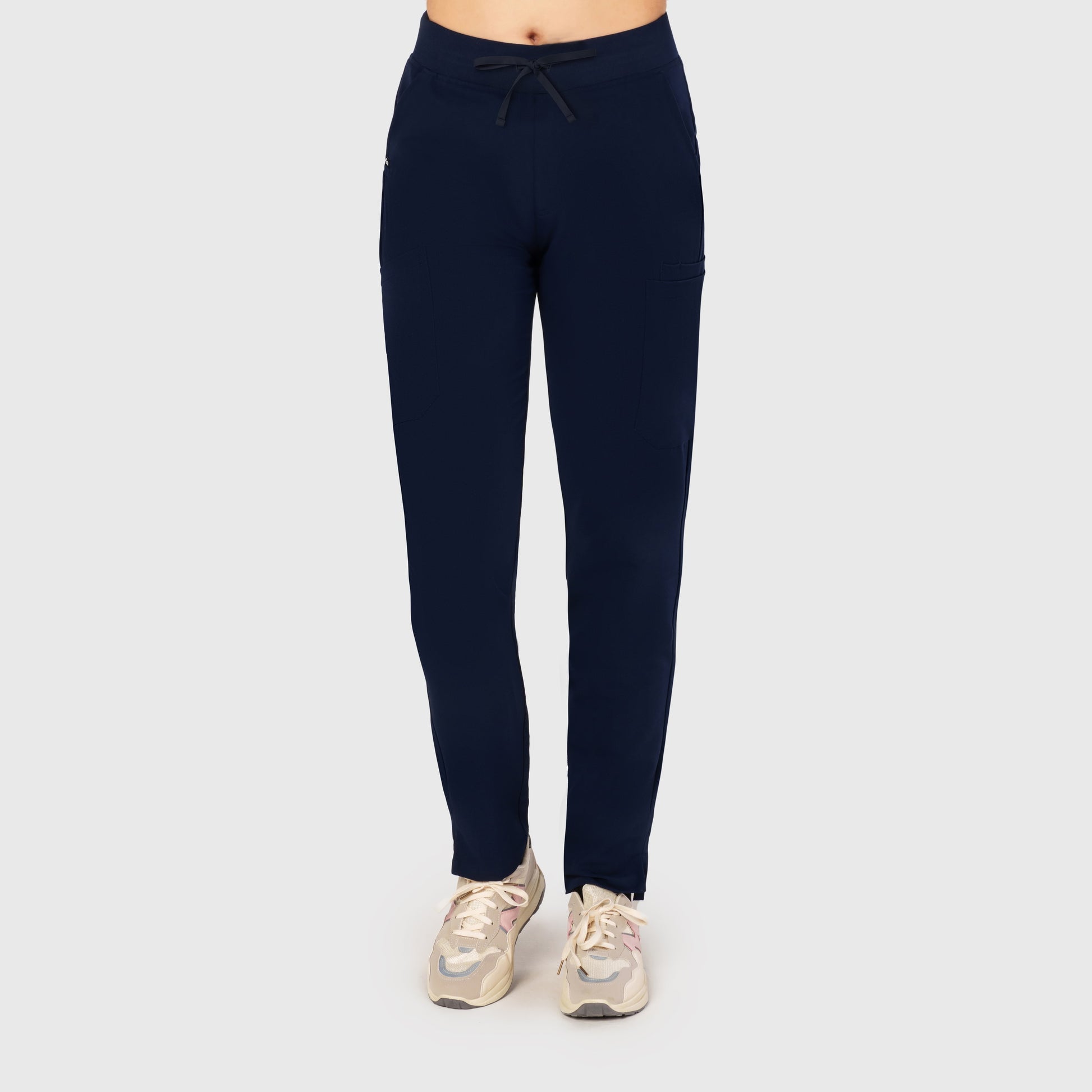 Sleek Eight-Pocket Slim Scrub Pant