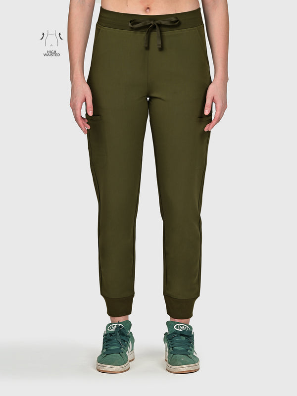 High Waisted Flex Nine-Pocket Jogger Scrub Pant