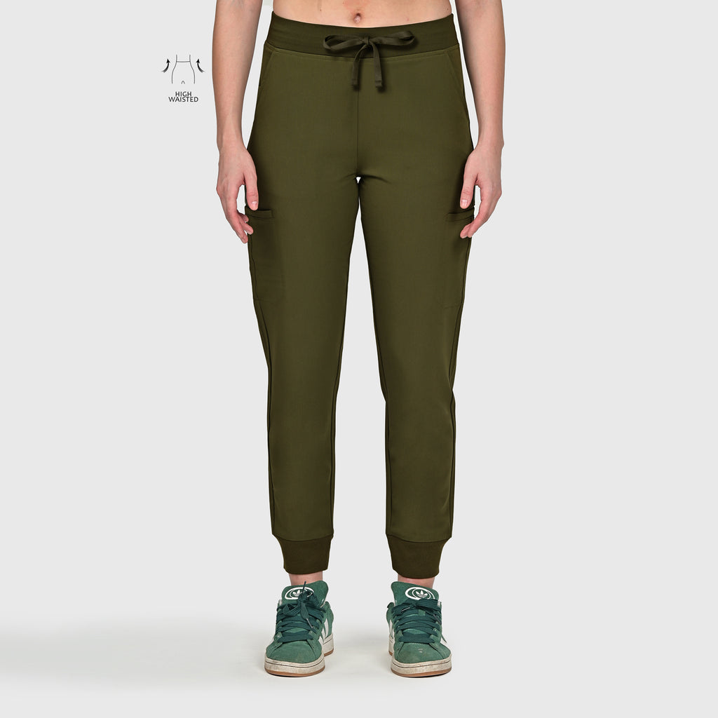 High Waisted Flex Nine-Pocket Jogger Scrub Pant