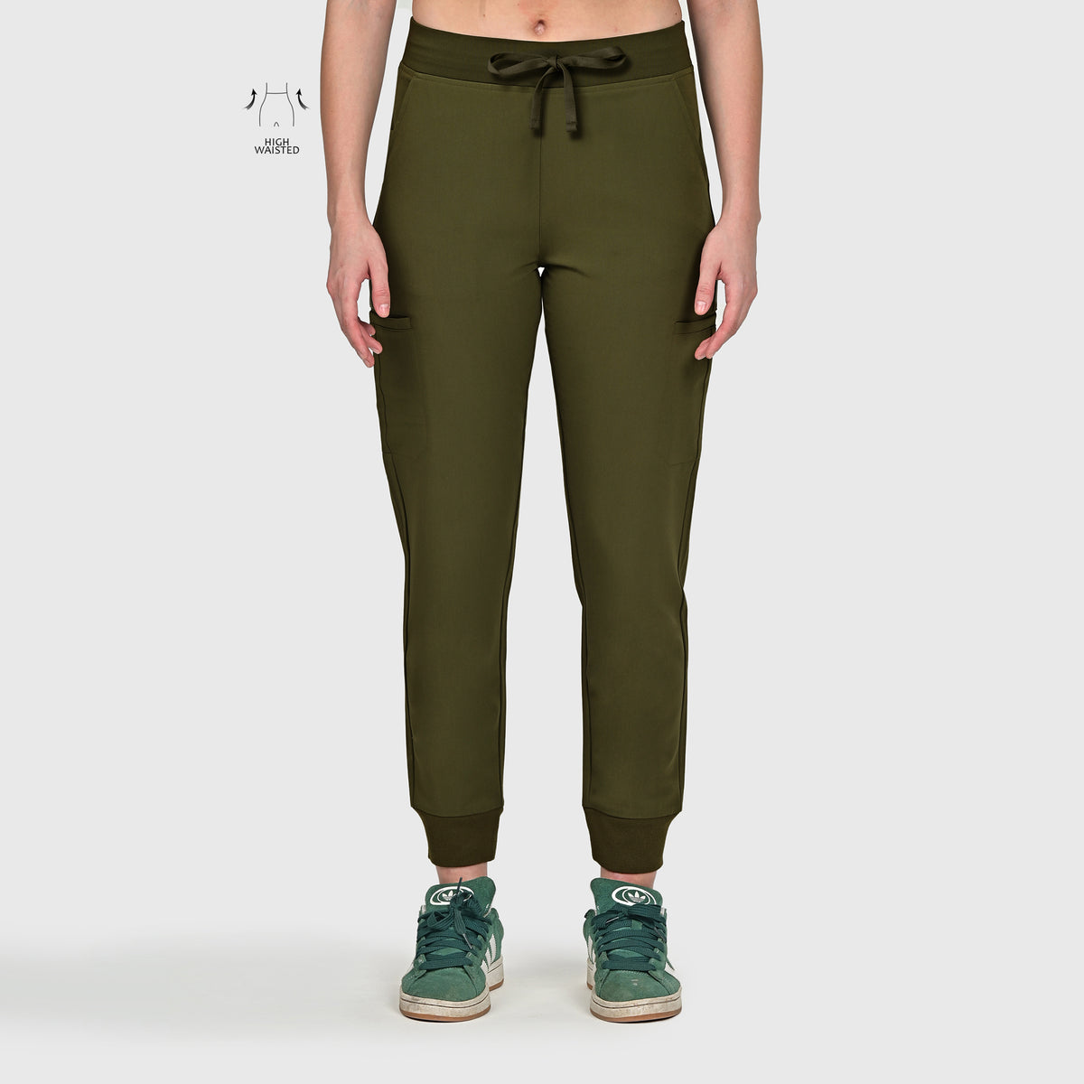 High Waisted Flex Nine-Pocket Jogger Scrub Pant