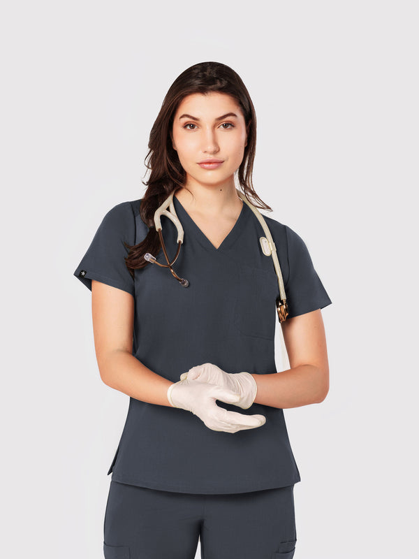 Seam Two-Pocket Scrub Top