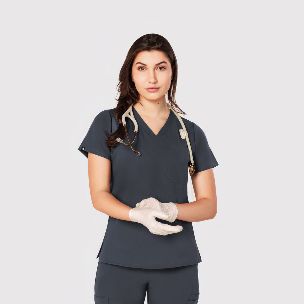 Seam Two-Pocket Scrub Top