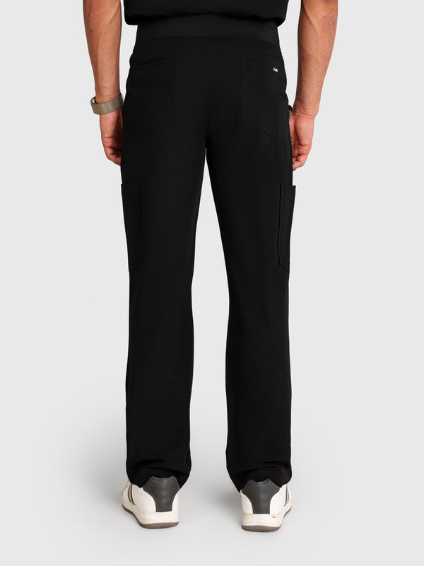 Grid Eight-Pocket Cargo Scrub Pant