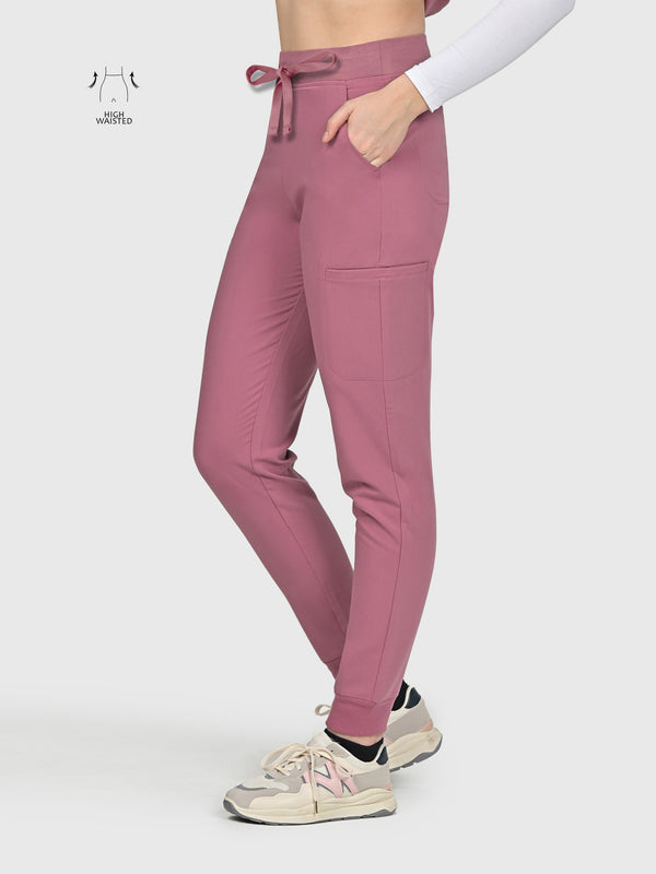 High Waisted Flex Nine-Pocket Jogger Scrub Pant
