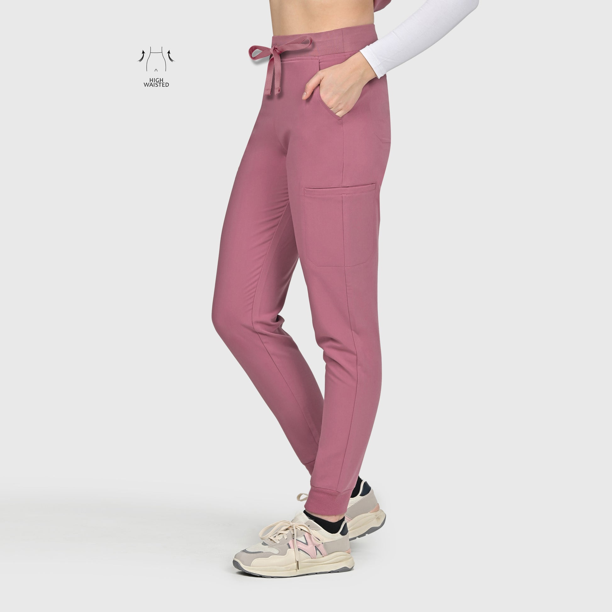 High Waisted Flex Nine-Pocket Jogger Scrub Pant