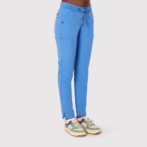 Sleek Eight-Pocket Slim Scrub Pant