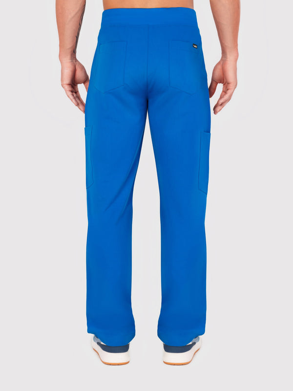 Grid Eight-Pocket Cargo Scrub Pant