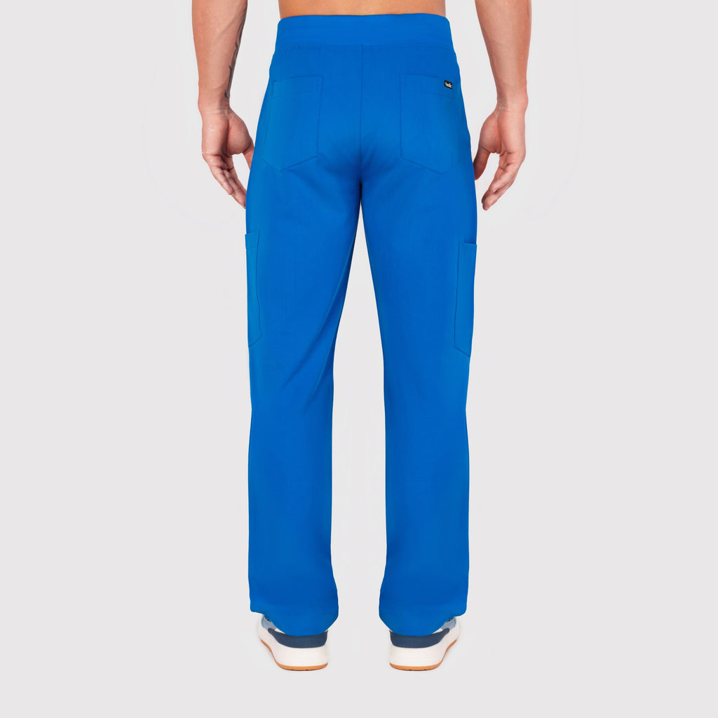 Grid Eight-Pocket Cargo Scrub Pant