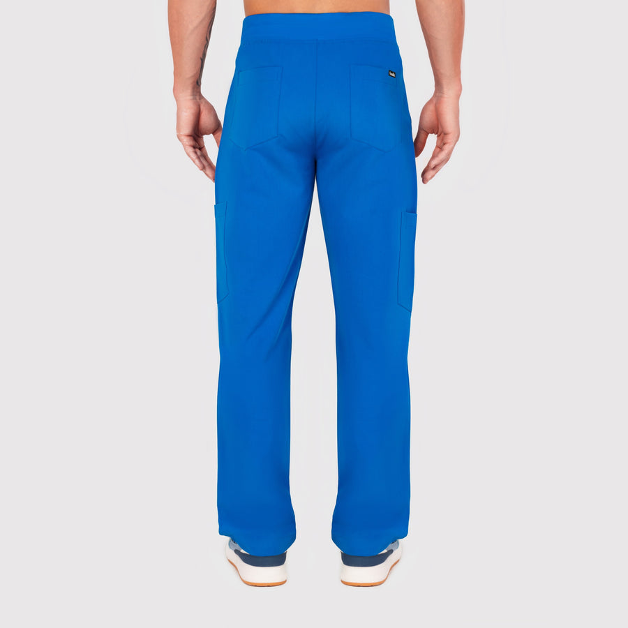 Grid Eight-Pocket Cargo Scrub Pant