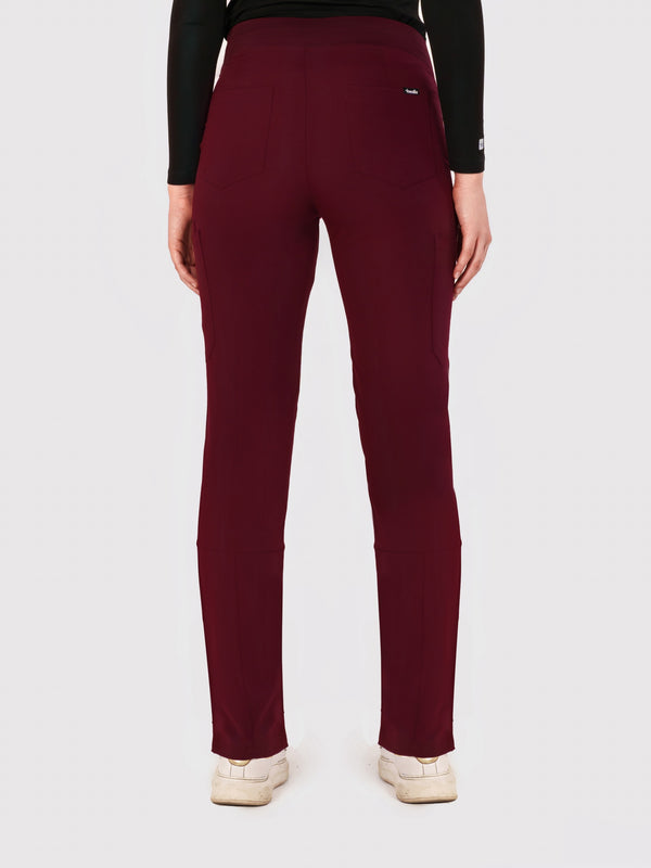 Sleek Eight-Pocket Slim Scrub Pant