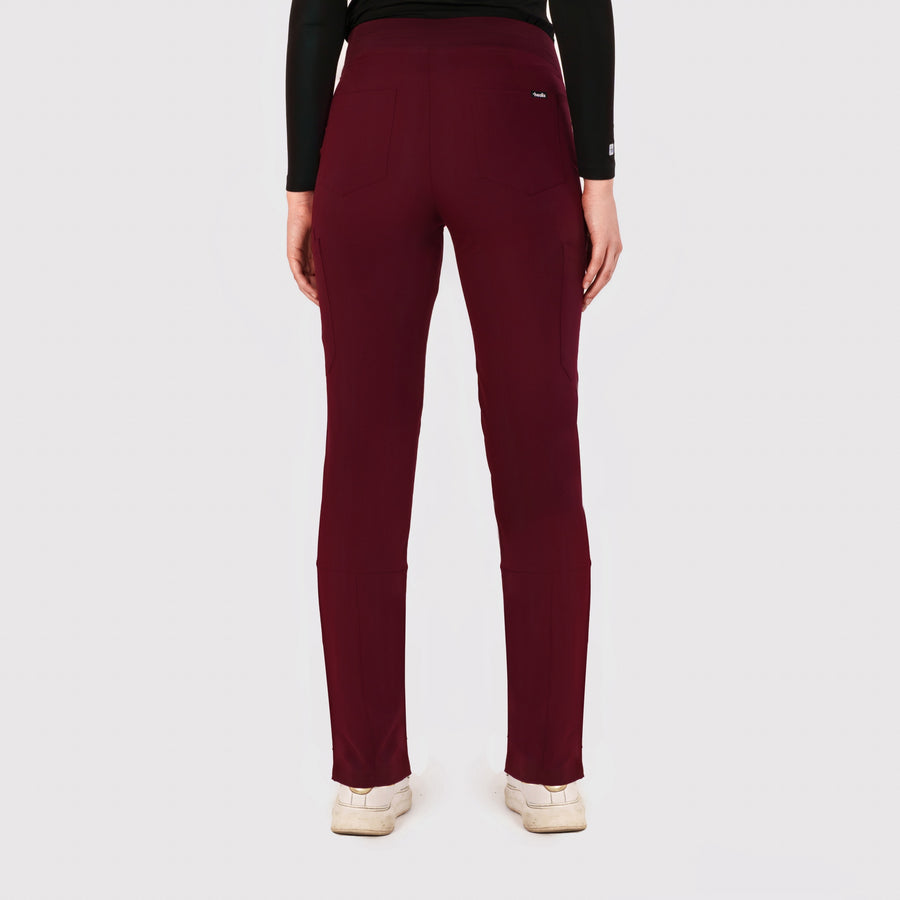 Sleek Eight-Pocket Slim Scrub Pant