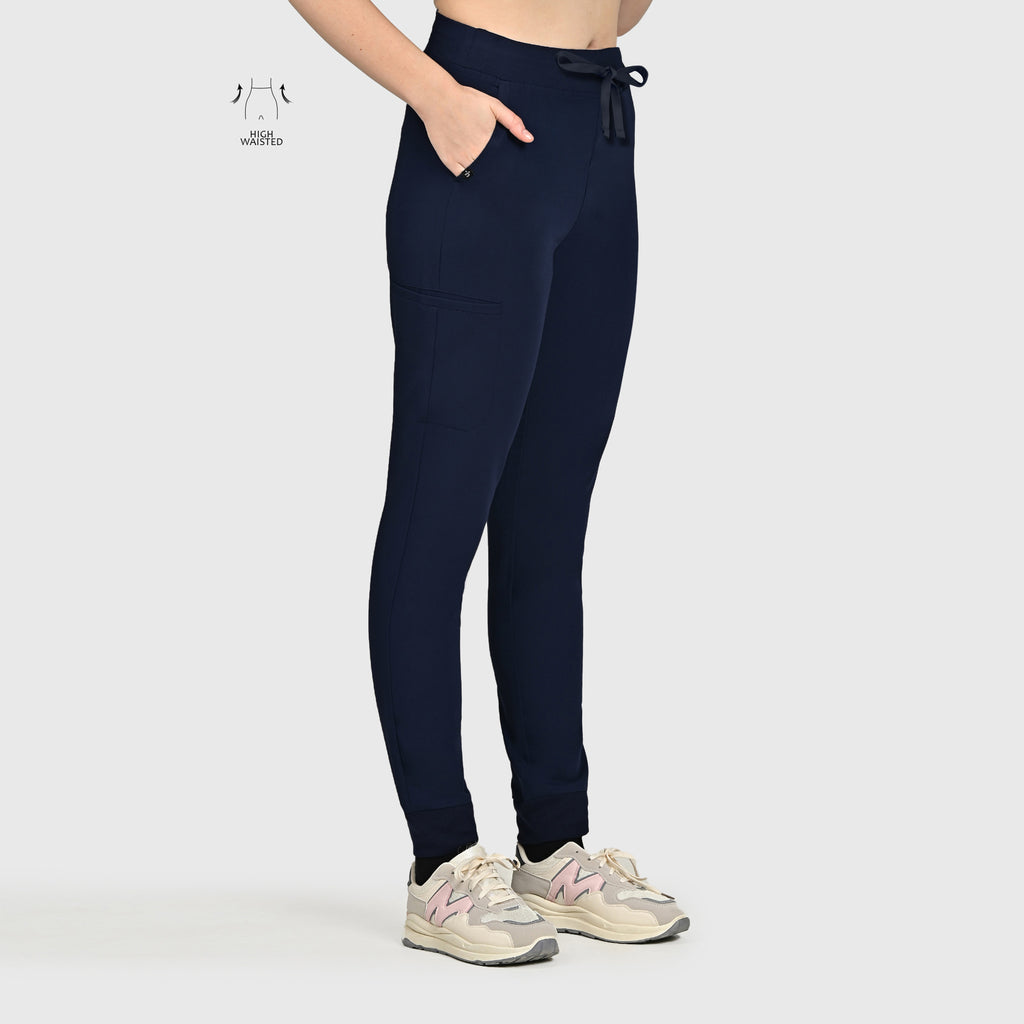 High Waisted Flex Nine-Pocket Jogger Scrub Pant