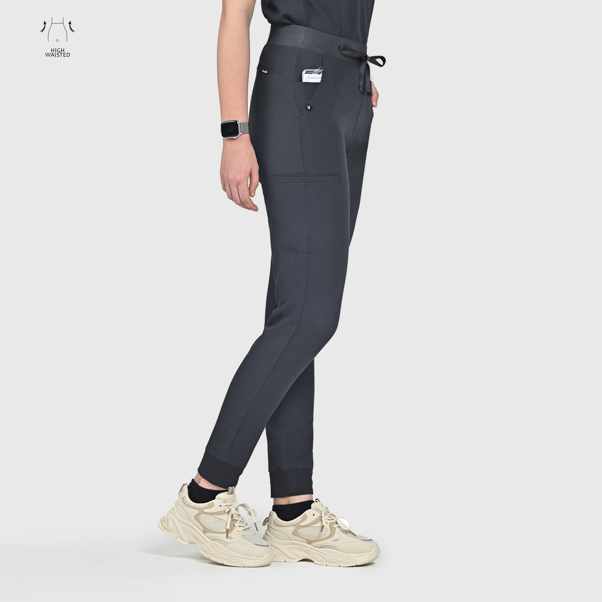 High Waisted Flex Nine-Pocket Jogger Scrub Pant