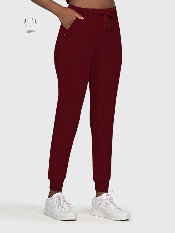 High Waisted Flex Nine-Pocket Jogger Scrub Pant