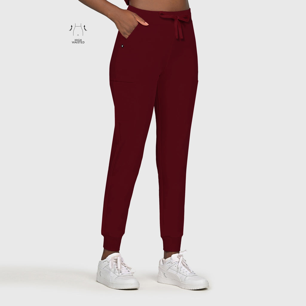 High Waisted Flex Nine-Pocket Jogger Scrub Pant