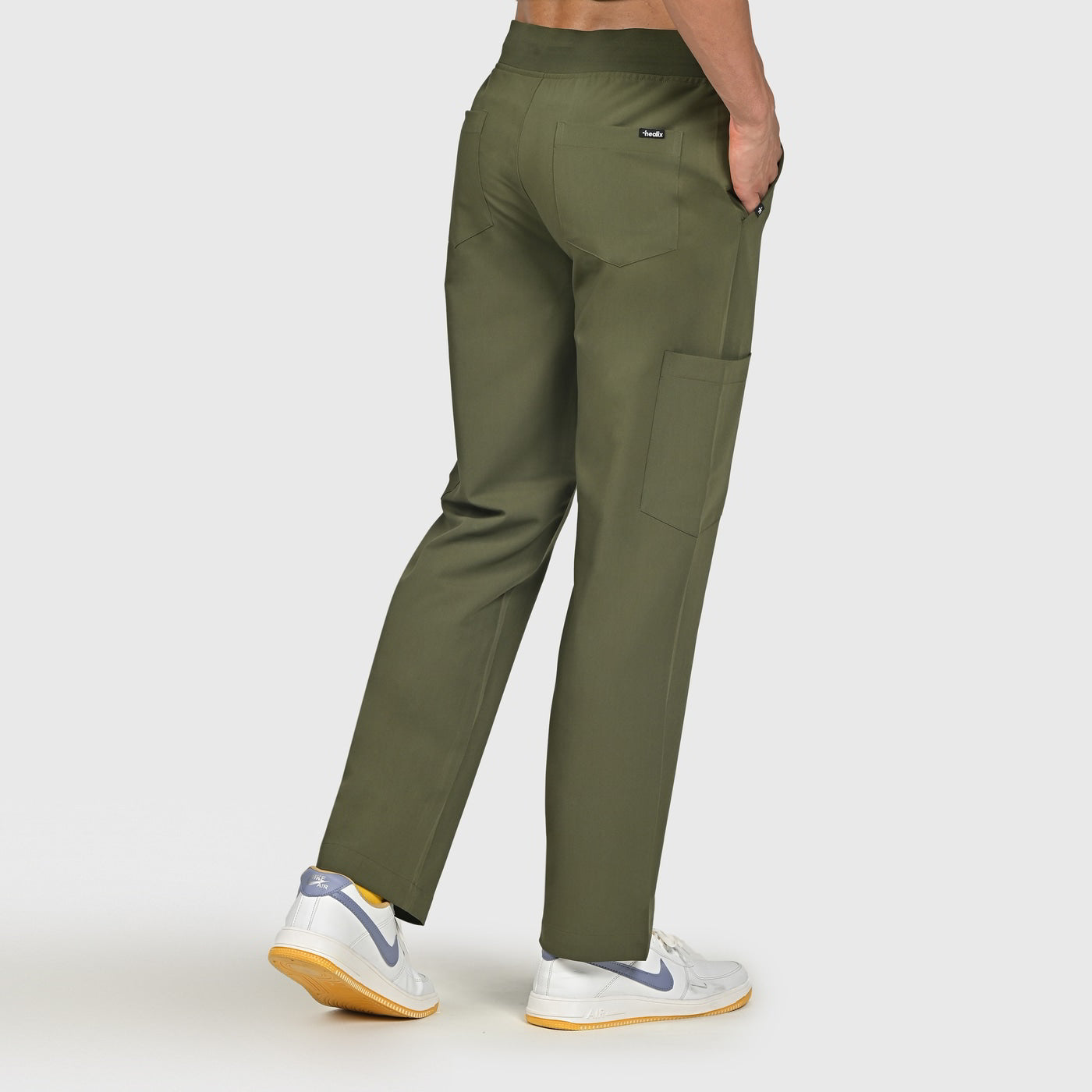 Grid Eight-Pocket Cargo Scrub Pant