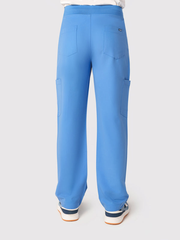 Grid Eight-Pocket Cargo Scrub Pant