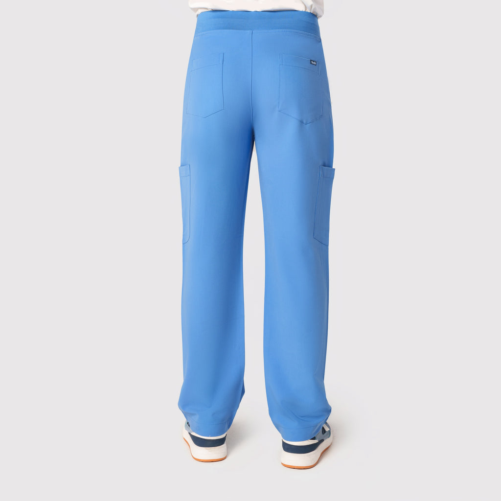 Grid Eight-Pocket Cargo Scrub Pant