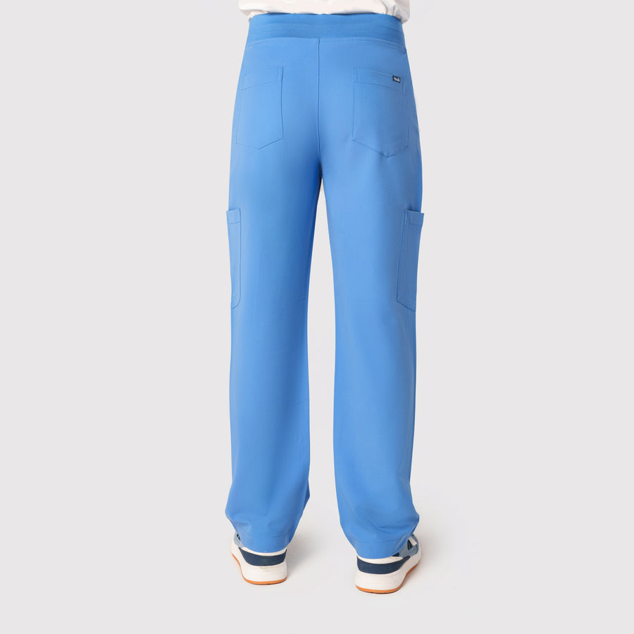 Grid Eight-Pocket Cargo Scrub Pant