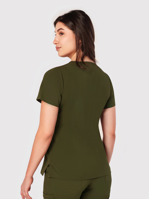 Seam Two-Pocket Scrub Top