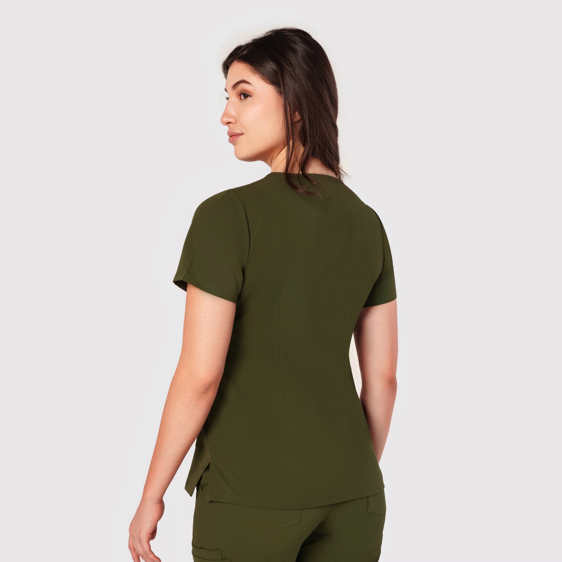 Seam Two-Pocket Scrub Top