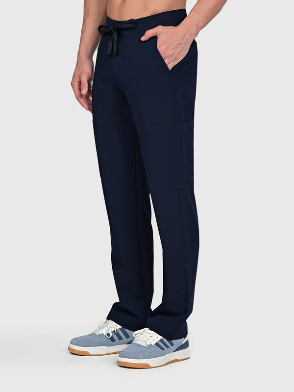 Grid Eight-Pocket Cargo Scrub Pant