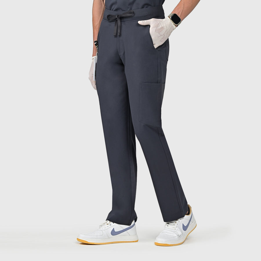 Grid Eight-Pocket Cargo Scrub Pant