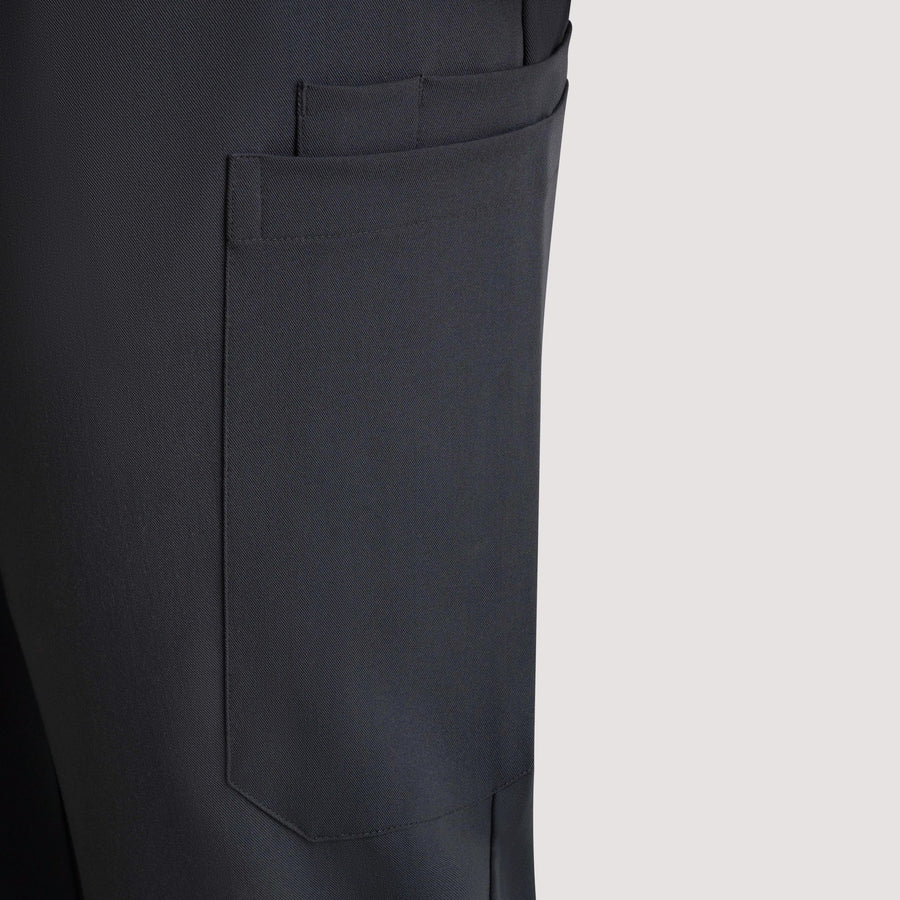Sleek Eight-Pocket Slim Scrub Pant